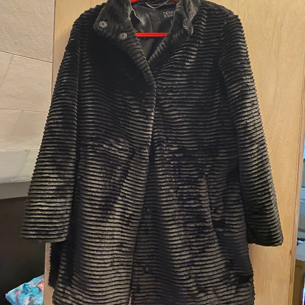 Dennis Basso faux fur coat